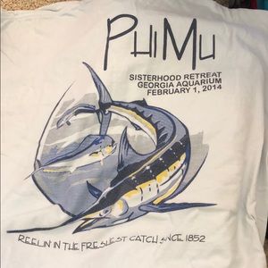 Phi Mu vintage 2 tshirts comfort colors size L